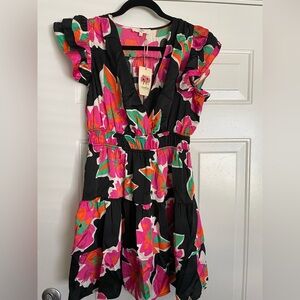 Entro Colorful Floral Dress